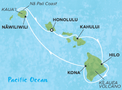 Cruise's Itenerary starts in Honolulu.